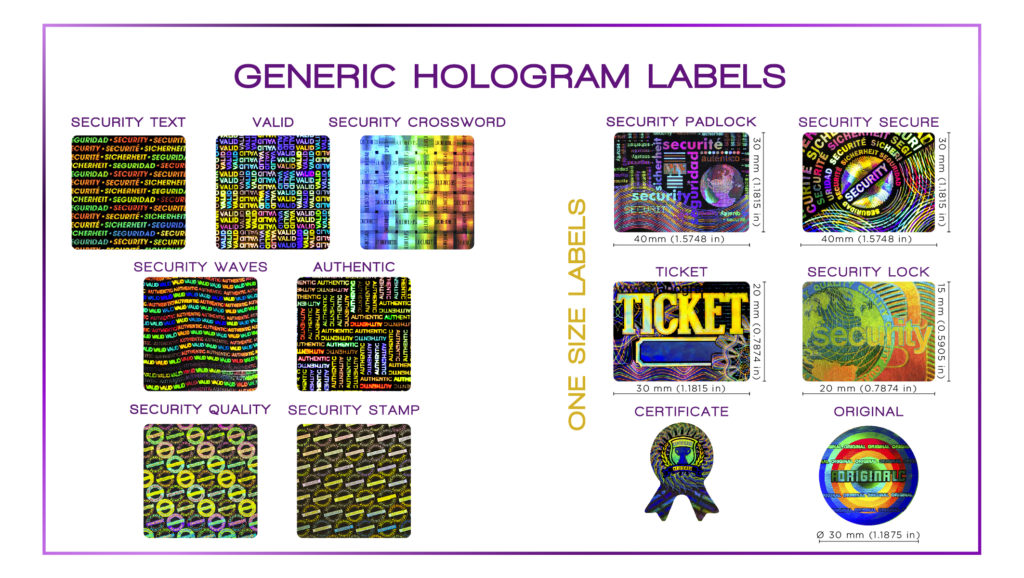Generic Holographic Labels