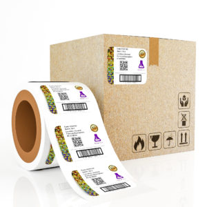 Holographic Strip And Paper Label