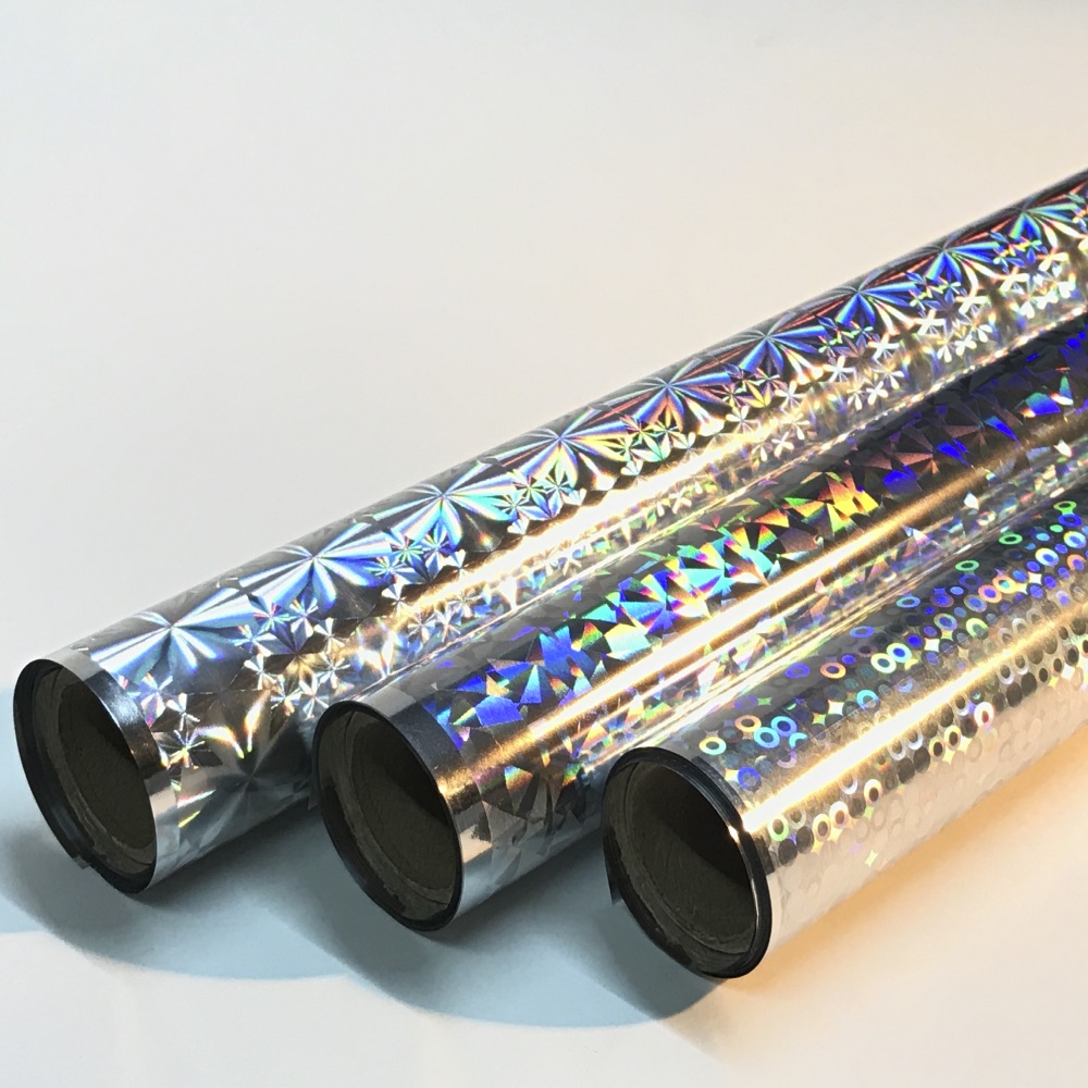 Foil Stripes Holographic Wrapping Paper